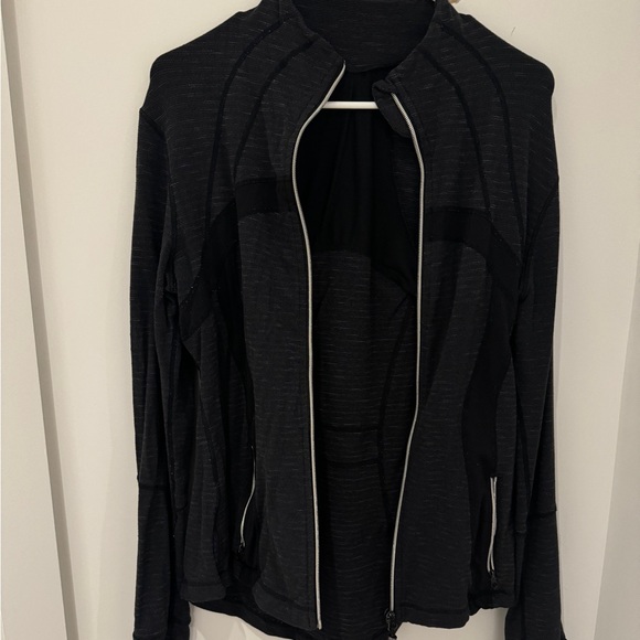 lululemon athletica Tops - Lululemon Full Length Define Jacket Herringbone/Dark Grey